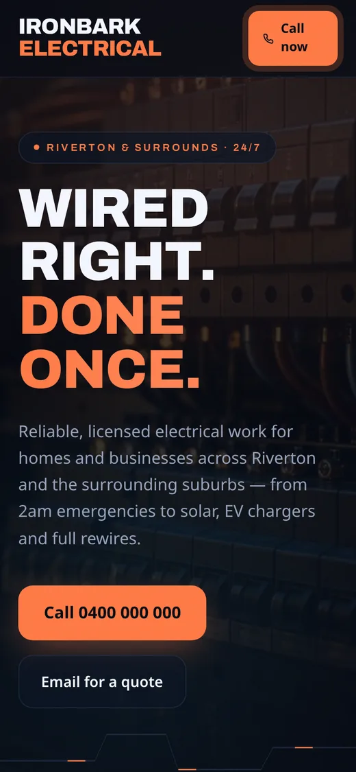 The same example build on a phone